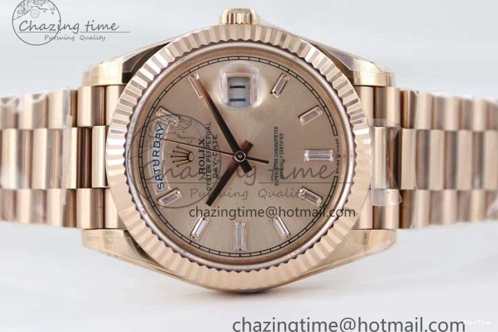 MiroTime 1230 AllSeason Day Date 40mm RG 904L Steel TWF 1:1 Best Edition RG Crystal Dial on RG Bracelet A 2350